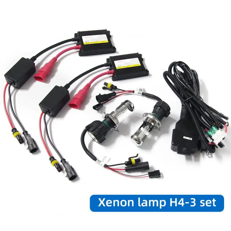 Автомобильная HID ксеноновая лампа H4 дальняя и ближняя Встроенная фара 35 Вт/55 Вт