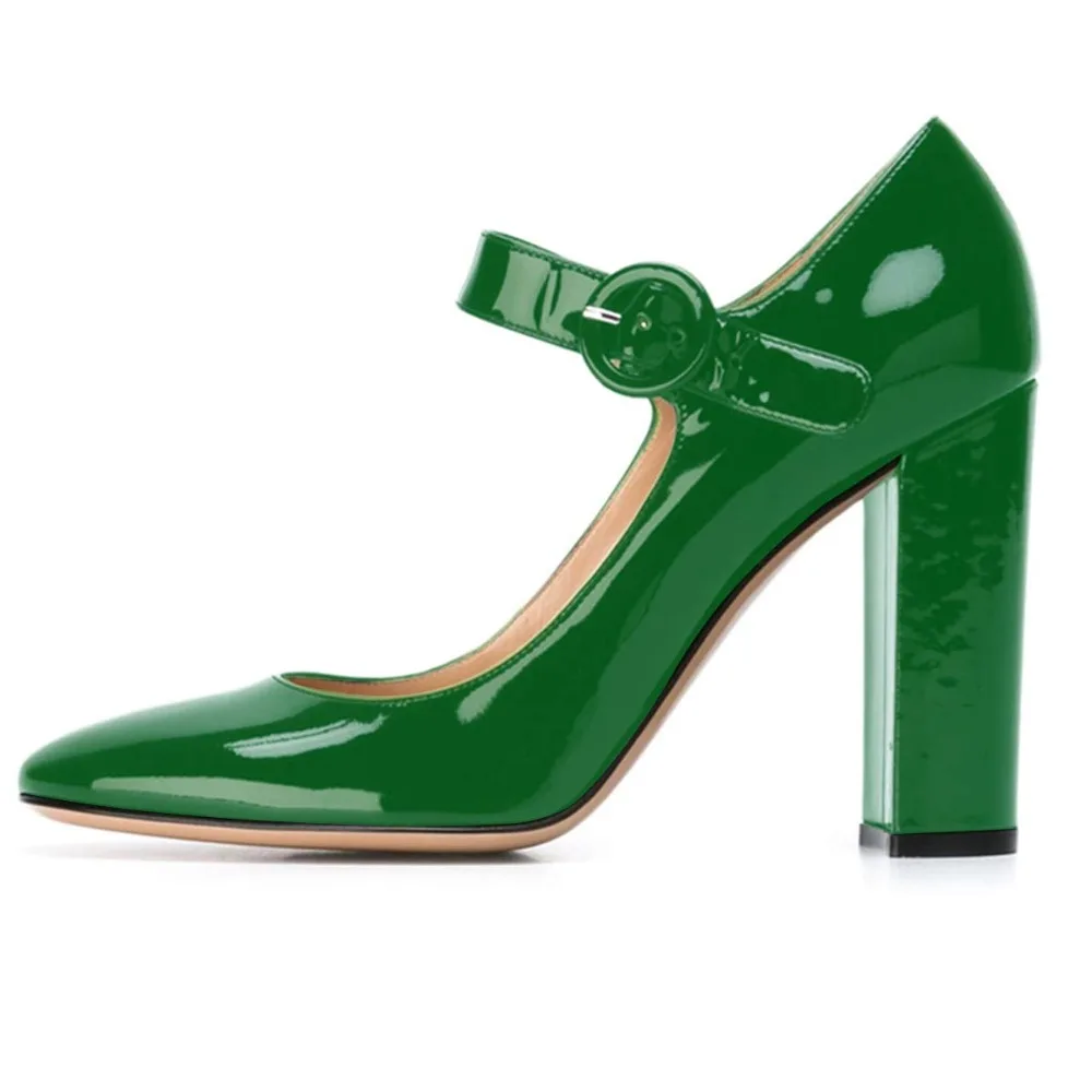 Элегантные женские туфли-лодочки на высоком каблуке с круглым носком и ремешком