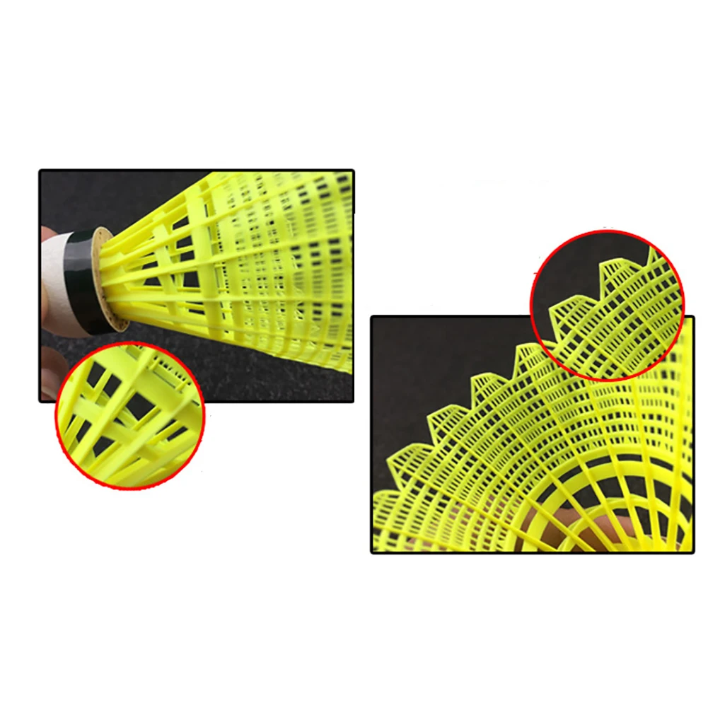 

6pcs Outdoor Fun Shuttlecocks Practice Nylon Training Gym Learning Sports Game Badminton Ball Feather Accessories Durable
