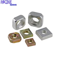 color zinc plated square nuts galvanized cold heading galvanized nut nickel plated lock nut high strength m3 m4 m5 m6 m8 gb39