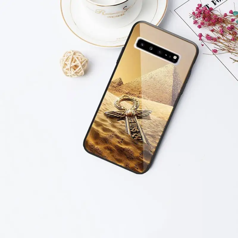 

Ancient Egyptian culture Phone Case For Galaxy Tempered Glass Cases Apply To S10 S9 S8 S7 S6edge Plus TPU Cover