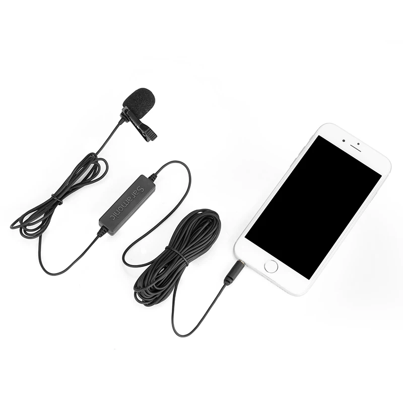 Saramonic LavMicro+ DC качество вещания петличный микрофон с контролем и входным управлением для компьютера тип-c IOS смартфон камера