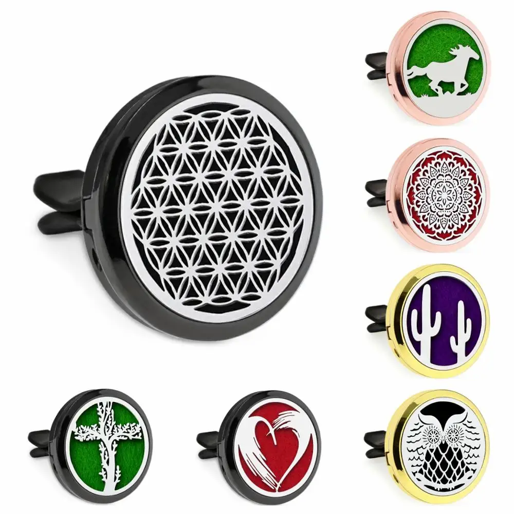 Новое поступление красочные 30 мм эфирное масло автомобильный освежитель цветок