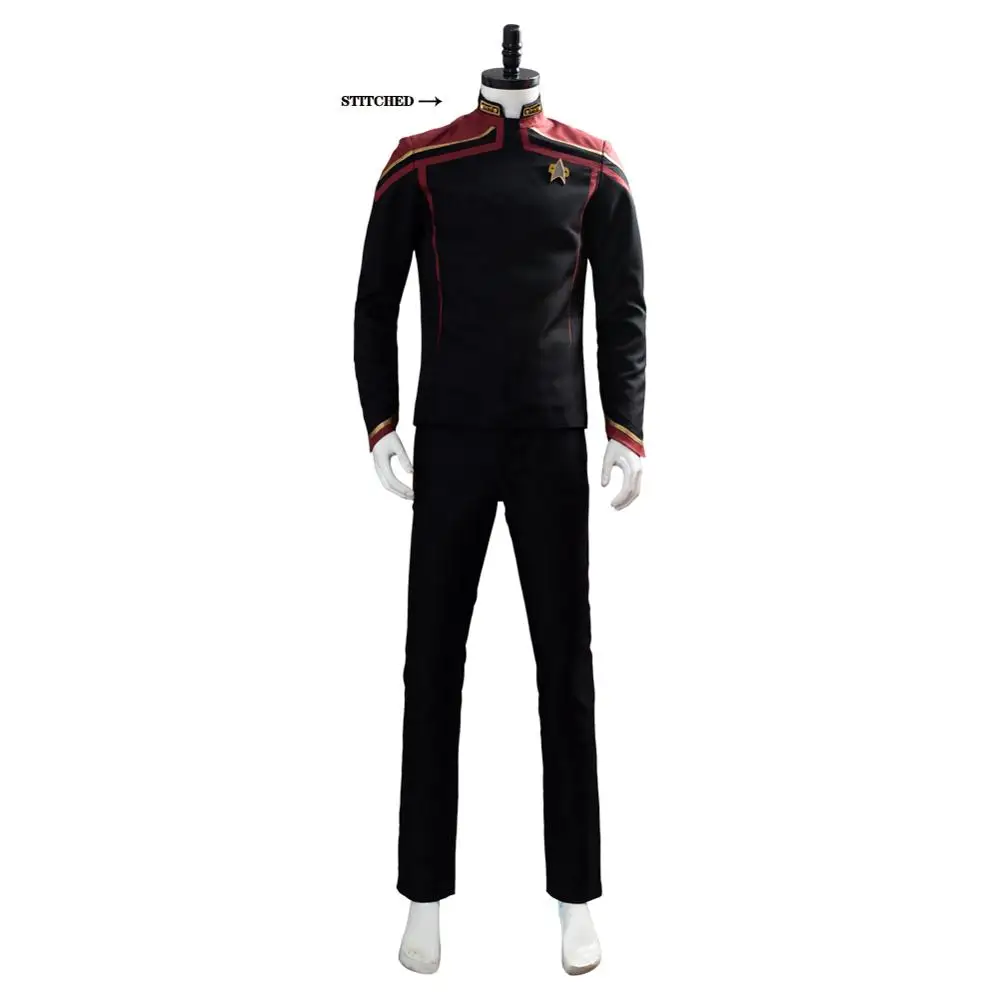 Звезда Жан Люк Пикард Косплэй костюм Trek взрослый наряд на Хэллоуин карнавальный