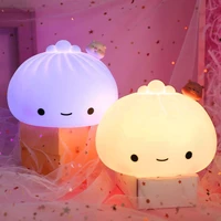 led buns tap night lights colorful soft touch sensor silicone light for home lighting desk decor children holiday brithday gift