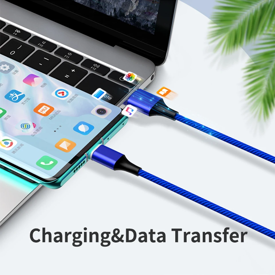 Магнитный кабель Tongyinhai для Iphone, Android, кабели для зарядки, MicroUSB type C, быстрая зарядка, зарядное устройство, 1 м, 1,5 Мбит, шнур для Xiaomi
