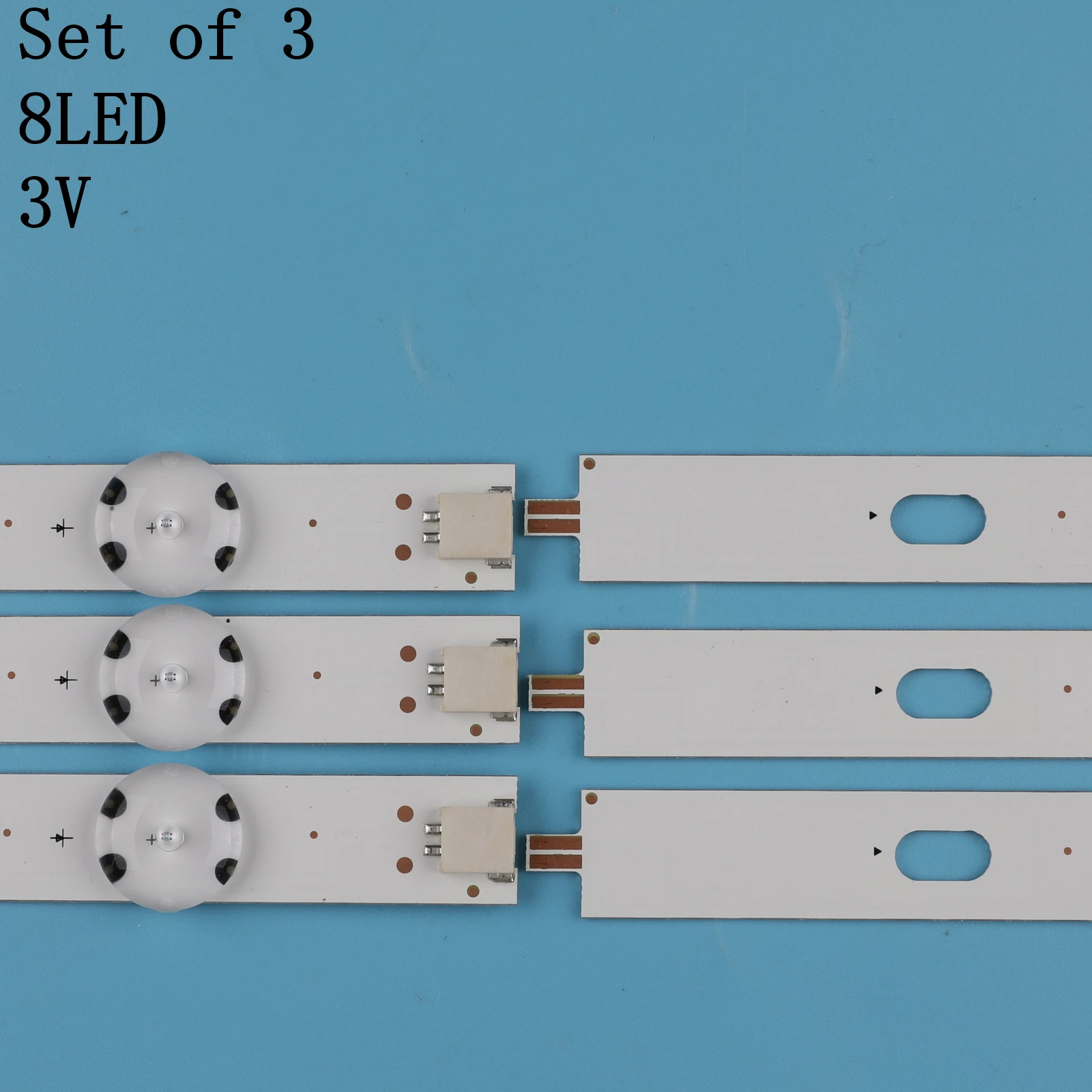 (Новый комплект) 3 шт. 8 светодиодов 850 мм Светодиодная лента для подсветки LG 43UH6030