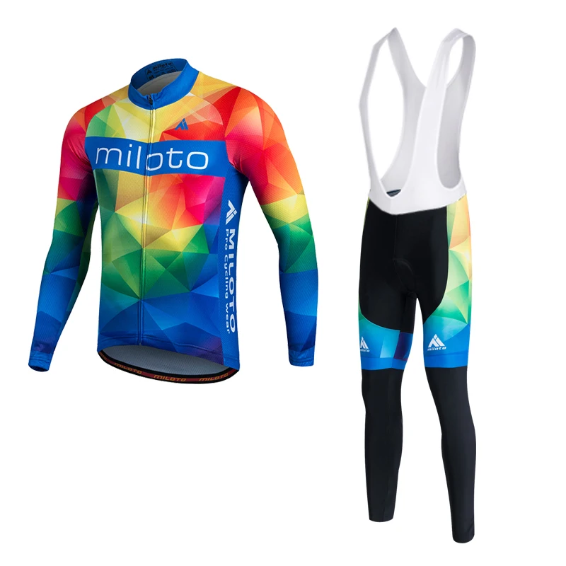 MILOTO Велоспорт Джерси 2019 ropa ciclismo hombre зимние теплые флисовые велосипедные костюмы