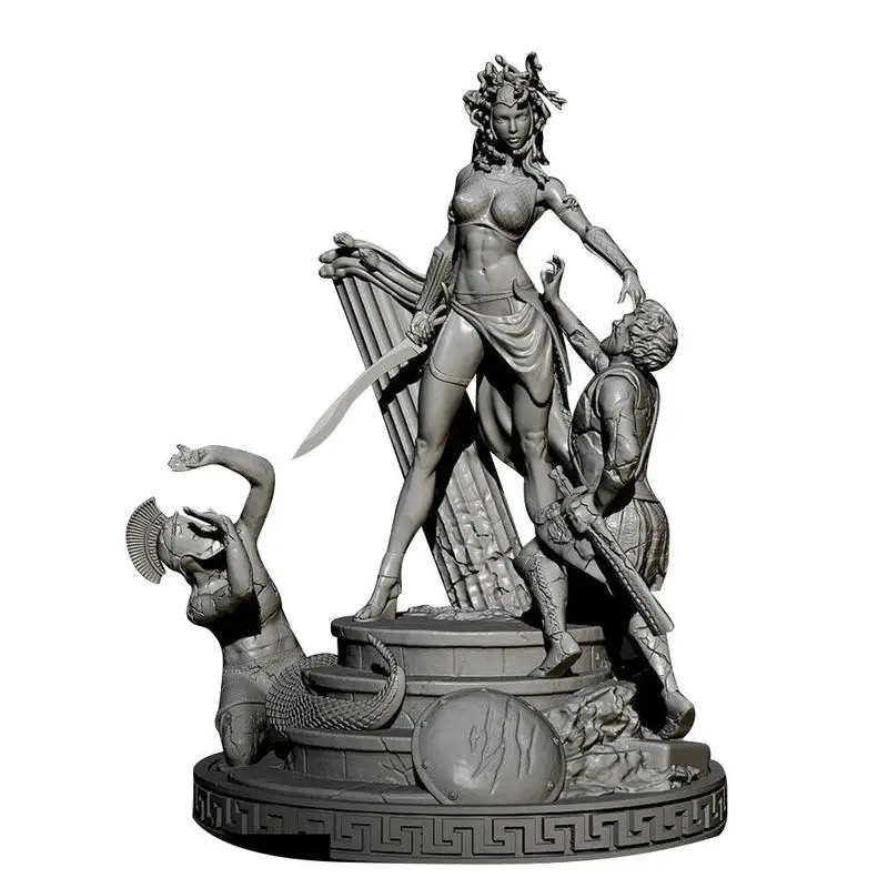 

1:32 Scale Resin Figure Unpainted Model Kit Figure Collect Unassambled Unpainted Queen Medusa