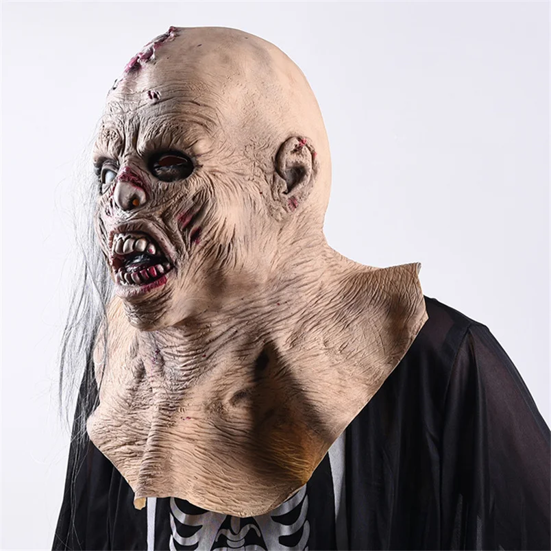 Страшная маска для Хэллоуина страшная вечерние товары Реалистичная из латекса |