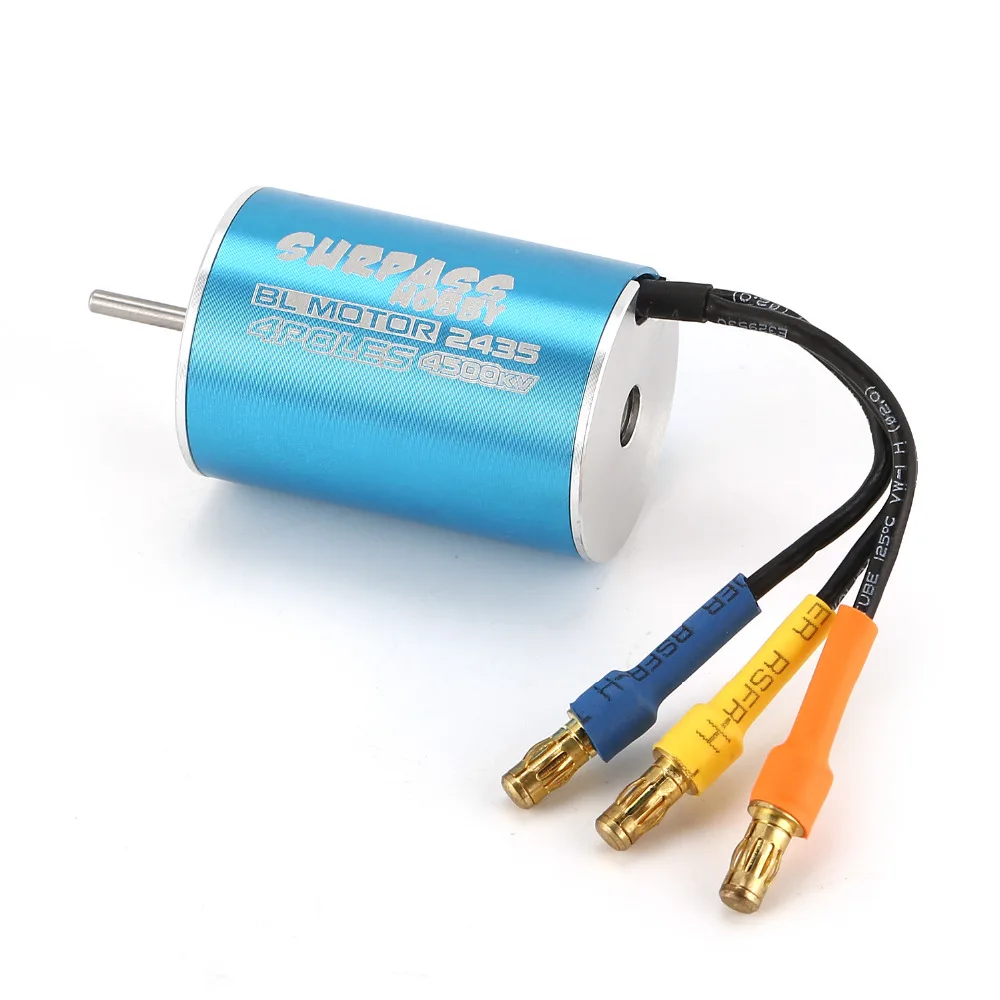 Бессенсорный бесщеточный двигатель SURPASSHOBBY 2435 4500KV для пульта дистанционного