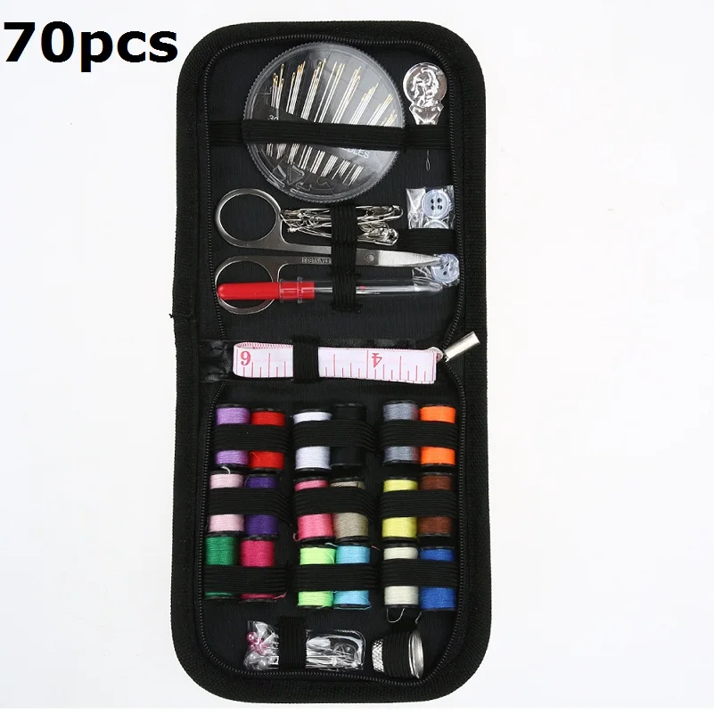 70Pcs 98 шт Многофункциональный набор для шитья швейные иглы нитевые инструменты для вышивки крестом наборы для вышивания путешествия DIY бытовые швейные аксессуары - Цвет: 70Pcs
