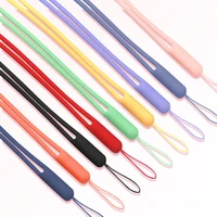 silicone cell phone lanyard for iphone huawei phone wrist straps keychain elastic lanyard camera id card usb hanging rope