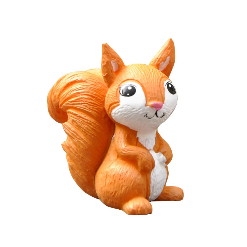 Мини фигурка животного BAIUFOR белка украшения семьи фигурки и миниатюры сделай сам