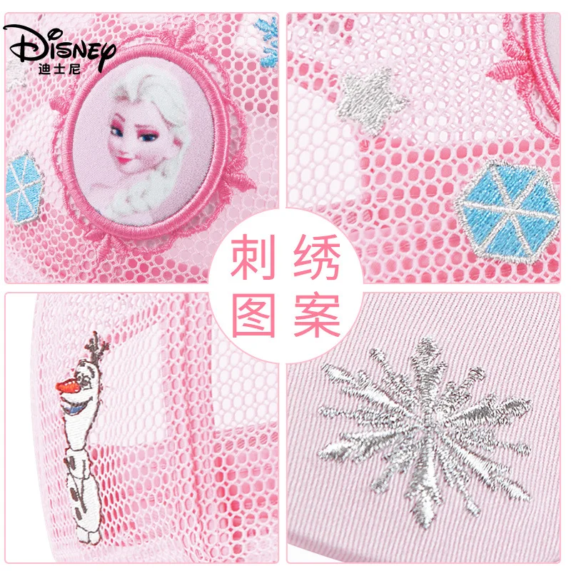 

Genuine Anime Disney Frozen Kids Hat Boy Girl Travel Summer Mesh Caps Baby Adjustable Caps Figure Birthday Gifts Toys 3-14Y