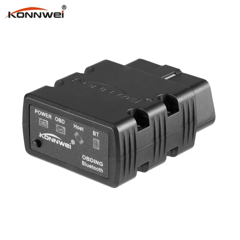 Konnwei KW903 ELM327 Bluetooth ODB2 автомобильный диагностический сканер детектор инструмент считыватель кода для Android для IOS OBDII автоматический сканер