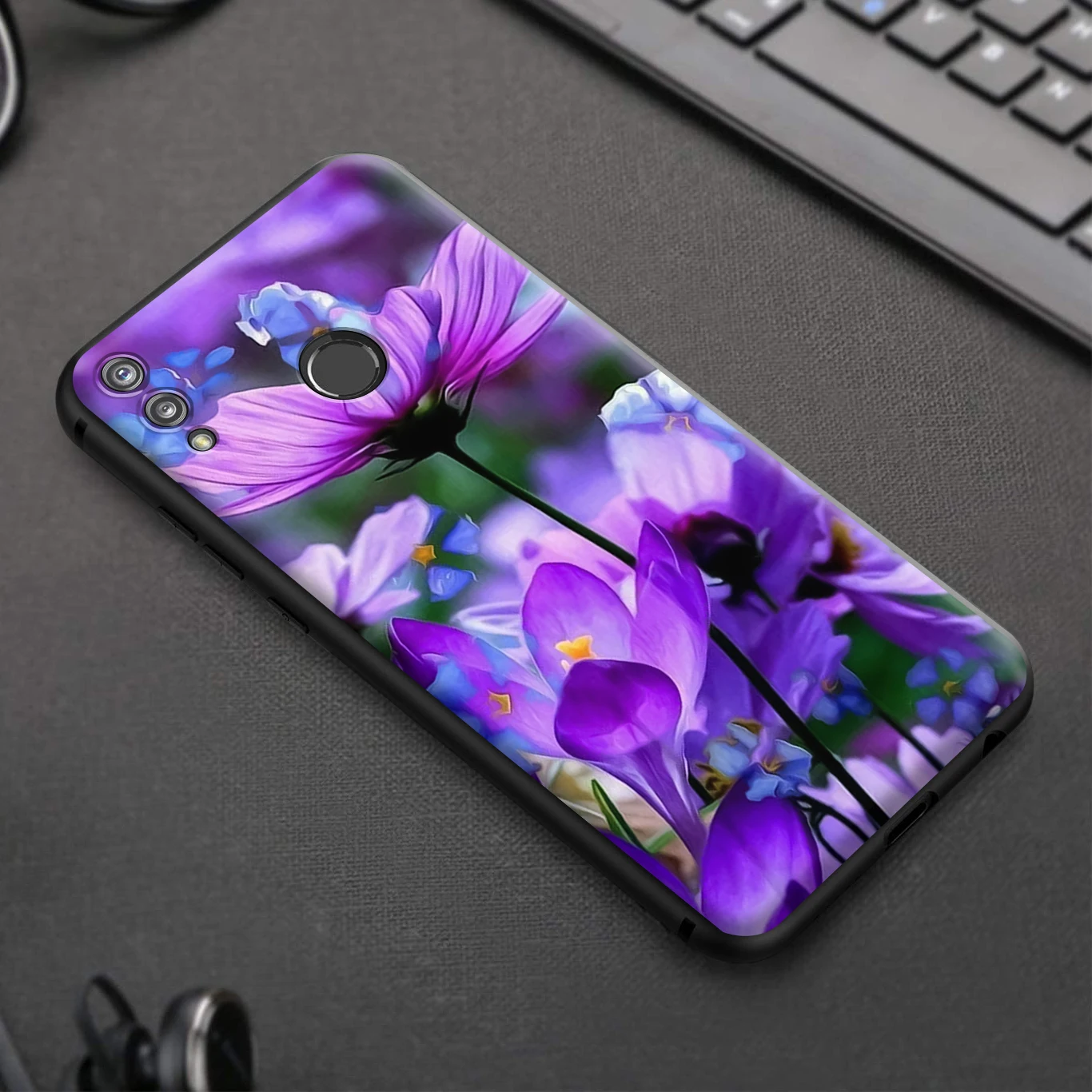 Фиолетовый силиконовый чехол Infinity on для Huawei Honor V30 30 8 8A 8X 8C 9 9X 10 Note View 20 20S Pro Lite |