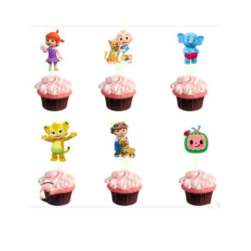 24 шт. Cocoemlon День рождения поставки Baby Shower или торта украшения кекс зубочистки торт