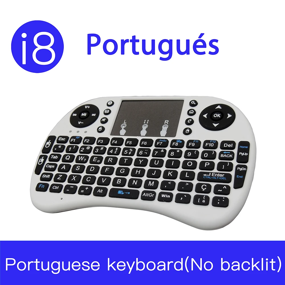 I8 teclado portugues sem fio Mini Keyboard 2 4G Беспроводная клавиатура тачпад мышь комбинированная