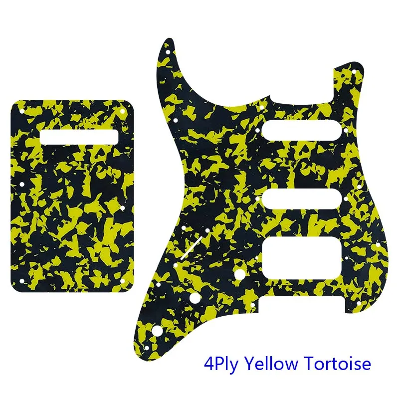 

Custom Guitar Parts - For Left Handed USA 72'11 Screw Hole Standard St Humbcker Hss Guitar Pickguard Scratch Plate & Back Plate