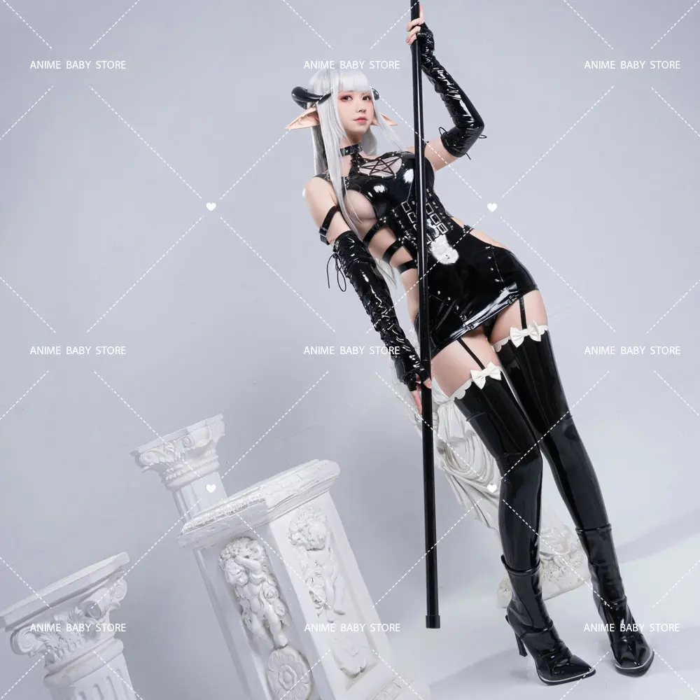 Костюм для косплея Dark Reign Demon Hunter из лакированной кожи светоотражающий Косплей с