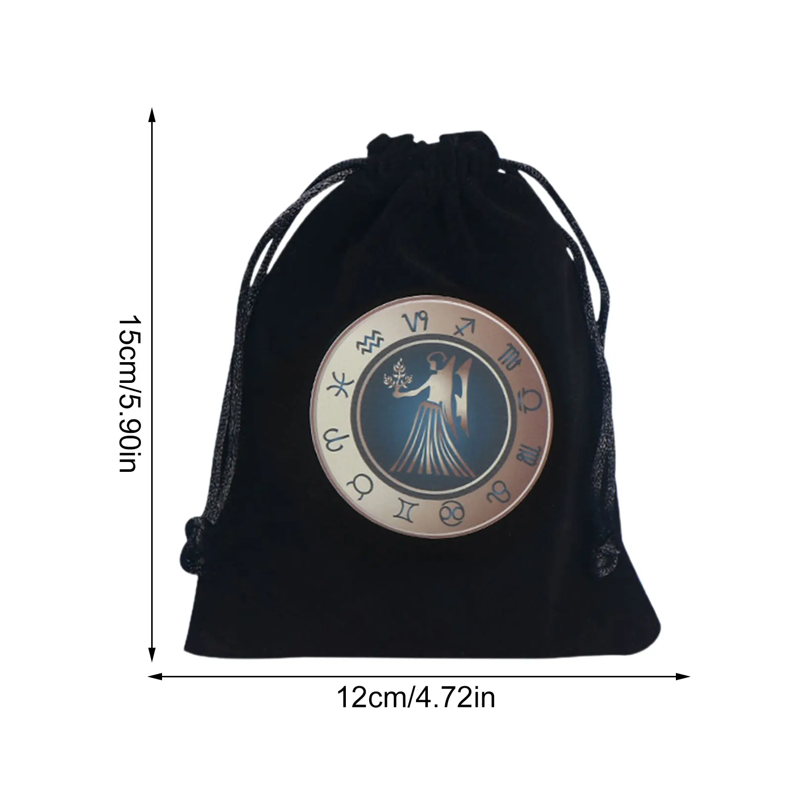 

12x15cm Tarot Oracle Card Special Brand Bag Witch Fortune-telling Supplies Storage Bag German Thick Velvet