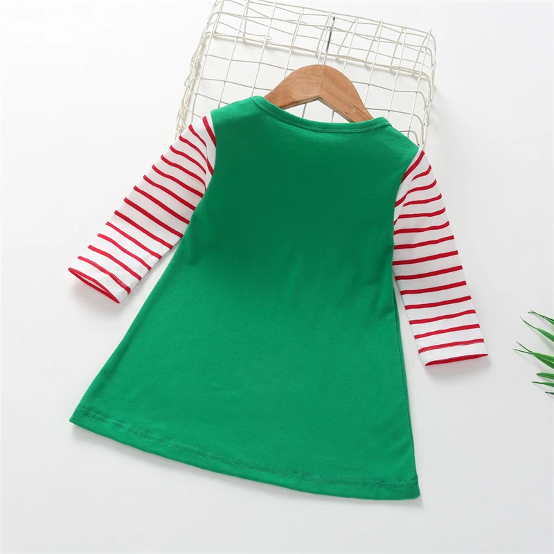 Рождественское платье для девочек коллекция 2019 года осенние детские платья в