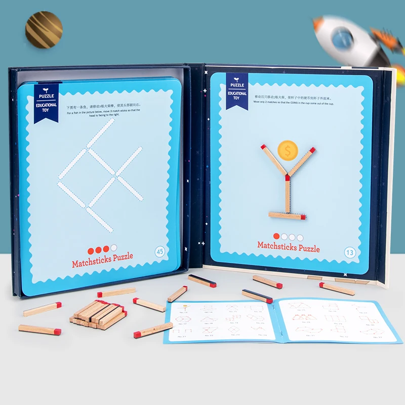 

Kids Montessori Teaching Toys Mathematical Matches Mathematical Logic Puzzle Thinking Concentration Training Toys Gifts For Kids