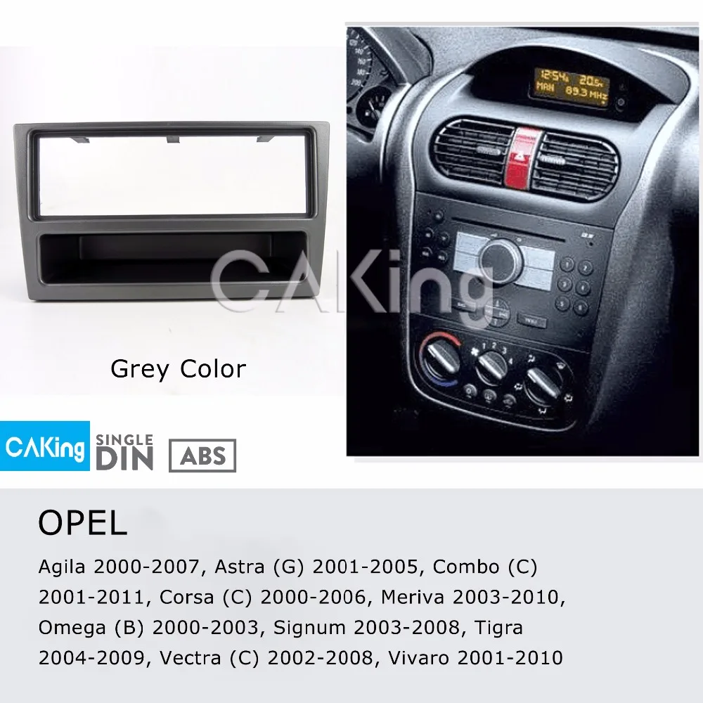 Одна Din фасция Радио панель для OPEL Corsa (C) 2000 2006 мерива 2003 2010 Омега (B) Dash Kit пластина