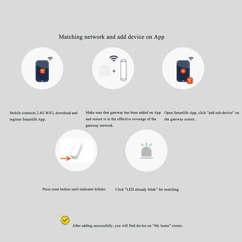 

Tuya Zigbee Smart Vibration Sensor Smart Detection Alarm Home Security System For Tuya Smart Life APP,Work for Alexa Google Home