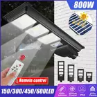 200400600800 Вт Светодиодный светильник на солнечных батареях, уличный светильник на солнечных батареях, настенный светильник с водонепроницаемым PIR датчиком движения, уличный светильник для сада