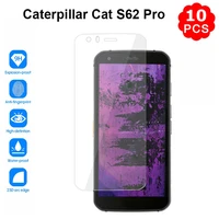 10pc tempered glass for caterpillar cat s62 pro 5 7 lcd screen protector 9h explosion proof protective glass film on cat s62pro