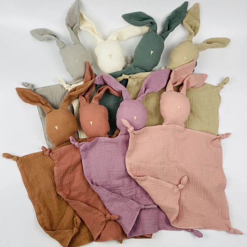 

Baby Security Blanket Soothing Appease Towel Soft Rabbit Doll Teething Bib Toy 87HD