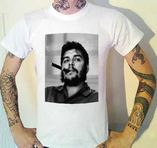 

Summer T Shirt Short Sleeve Cotton T Shirts Man Clothing Che Guevara Cuba Fidel Castro Cool Vintage Photo T-Shirts