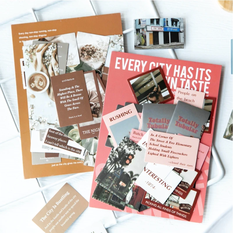 

45pcs Japanese stickers aesthetic Landscape stickers package DIY Diary Decoration label sticker Album Scrapbooking Stationery