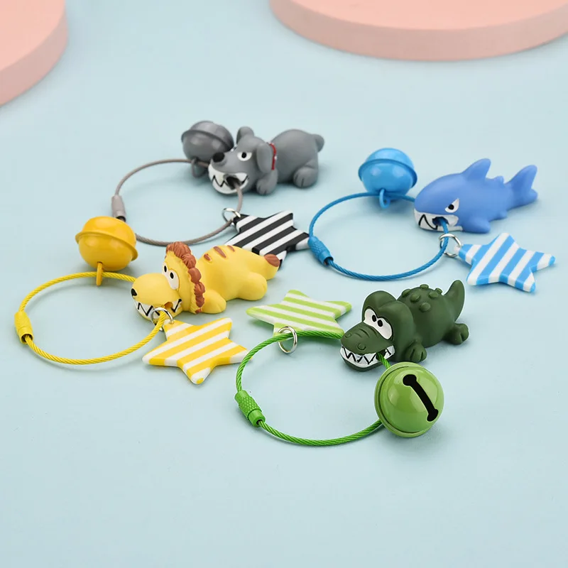 Красочные кольца маленький динозавр брелок деликатный кулон серии животных