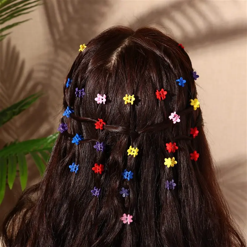 10 шт. Новая мода маленькие заколки для волос девочек милые ярких цветов Детские