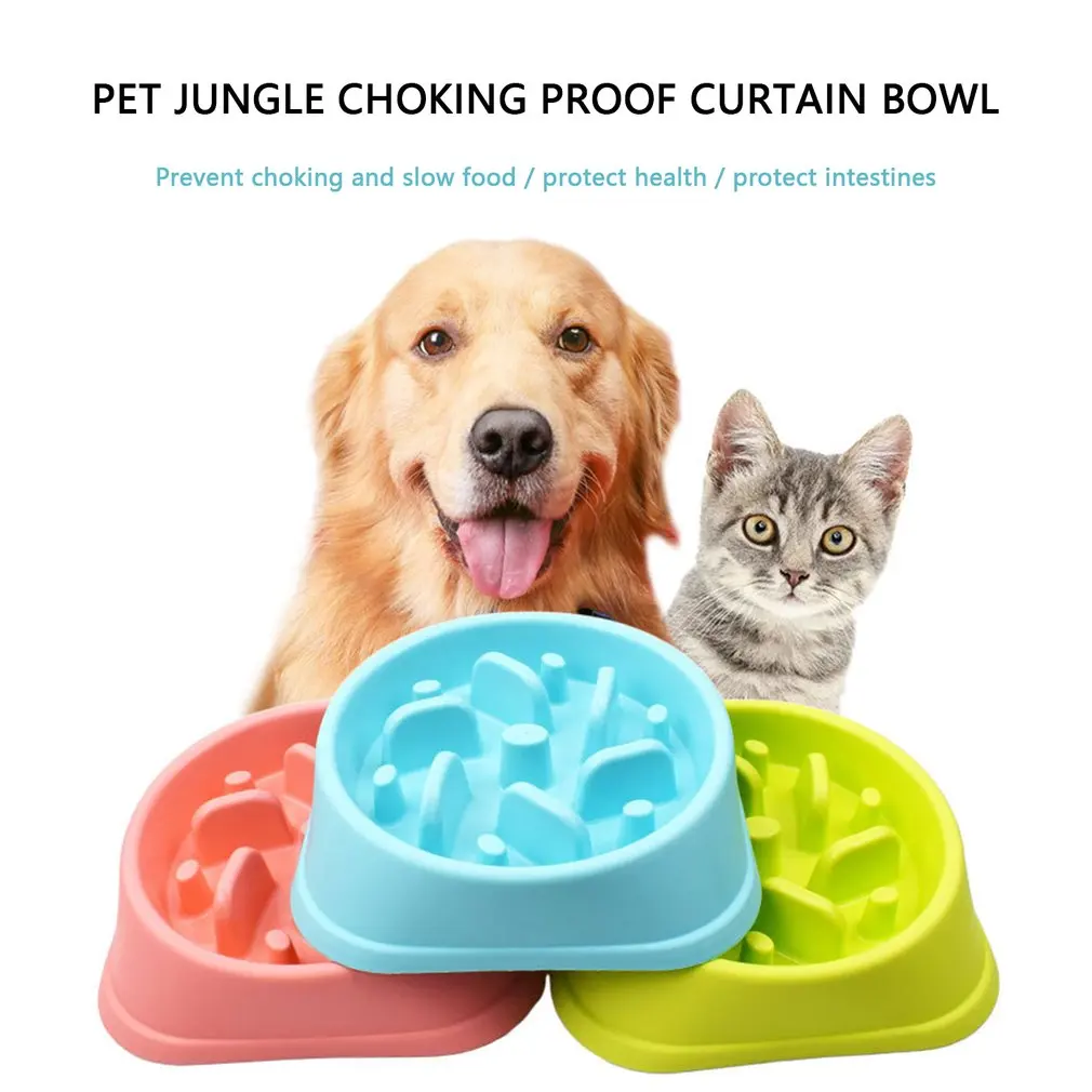 Домашние питомцы собака фидер чаша медленной еды Раздувание остановить Еда