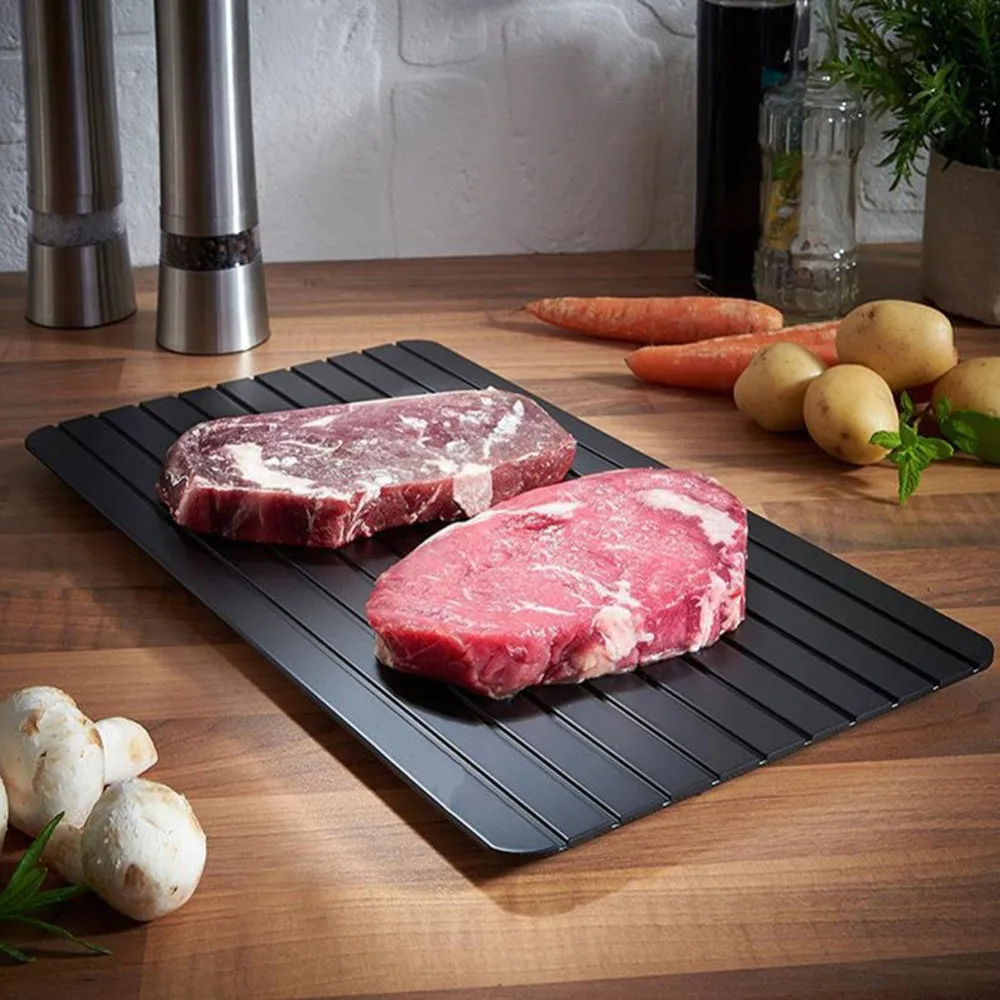 

Fast Defrosting Board Defrost Tray Quick Thawing Board Thaw Frozen Food Meat Fruit Rapid Defrost Plate 3Mm Defrosting Table