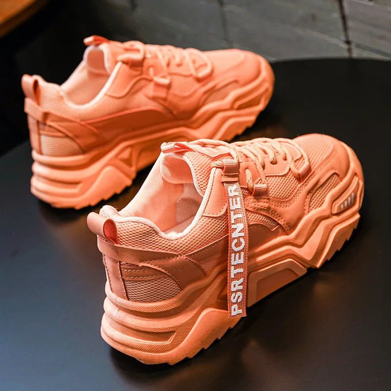 

Candy-Colored Platform Sneakers Women Mesh Flat Sneaker Shoes Ventilation Comfortable Casual Shoes Woman Female Trainers Shoessr