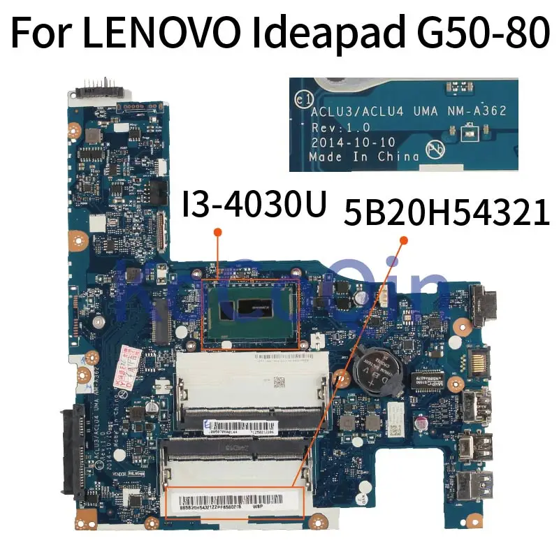Для LENOVO Ideaapad G50 70 80 Z50 I3 CPU 15 'Inch Laptop системная плата NM A272 DDR3L|Материнские платы для