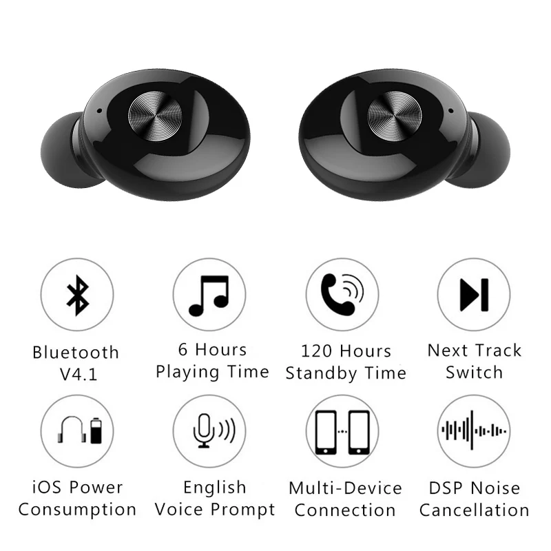 Amorno TWS, Bluetooth 5,0, наушники, стерео, беспроводные, Airdots, HIFI, звук, спортивные наушники, Handsfree, Bluetooth, наушники, USB гарнитура