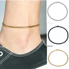 Браслет на ногу женский из нержавеющей стали, 357 мм