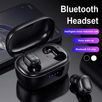 tg911 tws bluetooth headsetwireless headset 9d stereo sports waterproof earbud headset 500 mah charging box