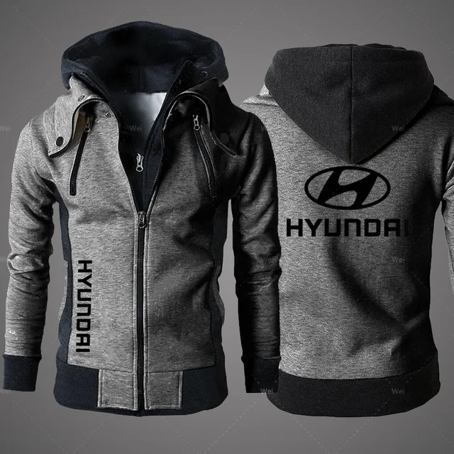 

2021 New Men's Hyundai Clothing Outdoor Sweatshirts Casual Male Jackets Fleece Warm Hoodies Quality SportWear Harajuku Outwear