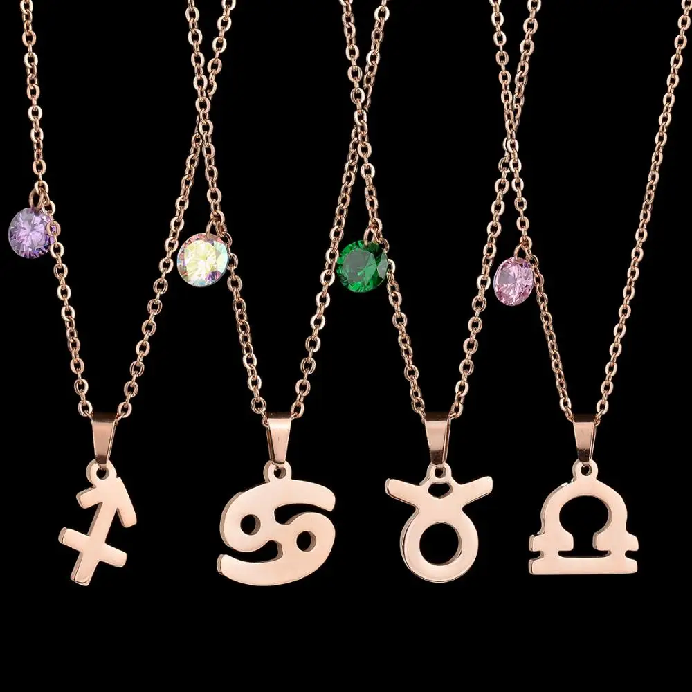 Бриллиант двенадцать созвездий с цирконием ювелирное изделие подвеска из