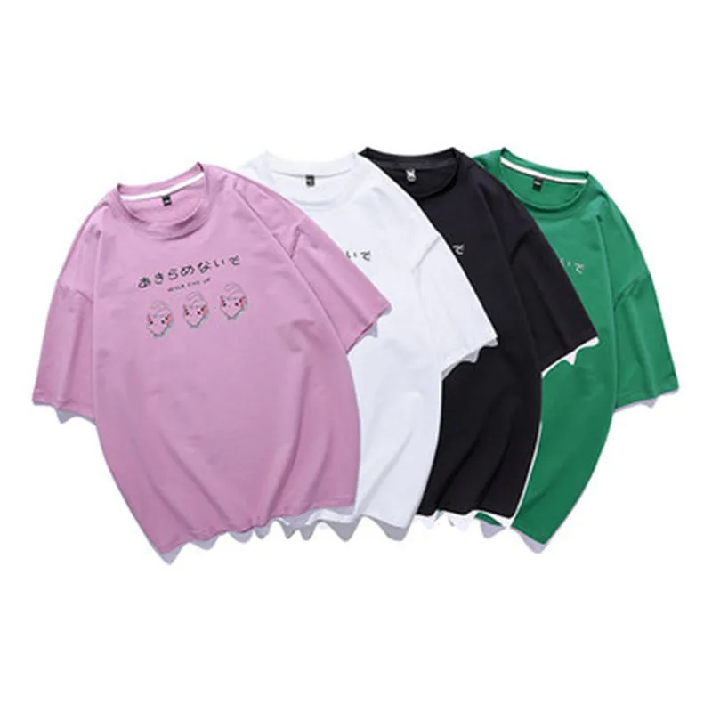 

2020 Summer Solid Cotton Casual Male's Printing Clothes Men's T-Shirts