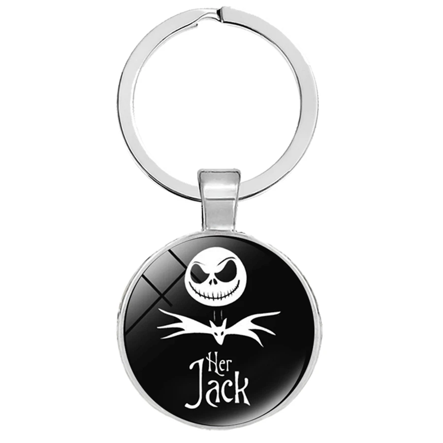 Кошмар перед Рождеством брелки Джек Скеллингтон и Салли мультфильм кулон
