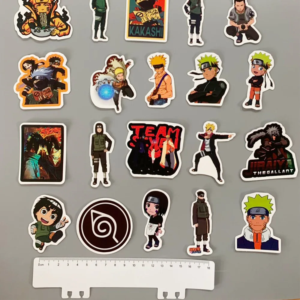 

50PCS Cartoon Anime Naruto Stickers Uzumaki Fans Gift For DIY Luggage Laptop Phone Suitcase Wall Decals Funny Toys Sticker