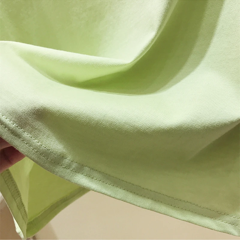 

Embroidered Flares Cotton T-shirt Short Sleeve Loose Korean Tshirt 2021 Summer Casual Crop Top Women Clothes Female Blouses Tee